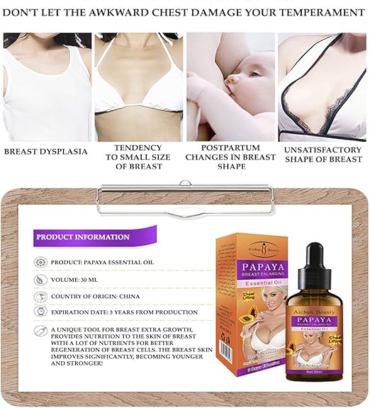 AICHUN BEAUTY Aichun Beauty Natural Papaya Breast Enhancer Essential Oil