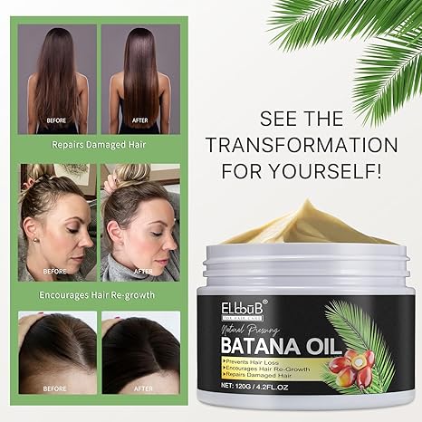 Raw Batana Oil for Hair Growth - 100% Natural Organic Hair Oils for Growth and Thickness from Honduras, Hair Loss Treatments for Black Women Men