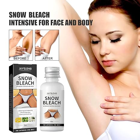 Armpit Thigh Darkening Cream Snow Bleach Cream - Whitening for Private Parts, Underarms & Dark Spot Removal - Gentle Skin Lightening