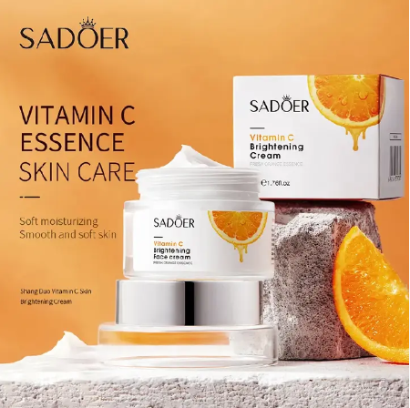 Vitamin C Brightening Face Cream Sadoer, Moisturizer mabox Vitamin C