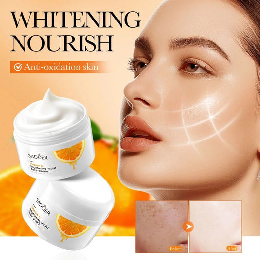 Vitamin C Bright White Creams Coconut Oil Himalayan Pink Salt Nourish Moisturizing Anti-Aging Wrinkle Face Cream