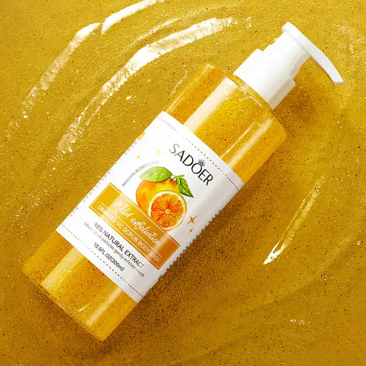 Organic Orange Vitamin C Scrub Shower Gel Cleansing Moisturizing  shower Gel