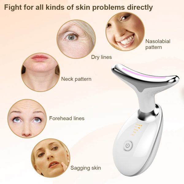 Face Neck Lifting And Tightening Massager Anti-Aging Device, Wrinkle And Double Chin Remover Beauty Device