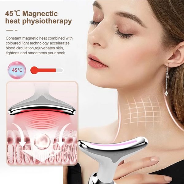 Face Neck Lifting And Tightening Massager Anti-Aging Device, Wrinkle And Double Chin Remover Beauty Device