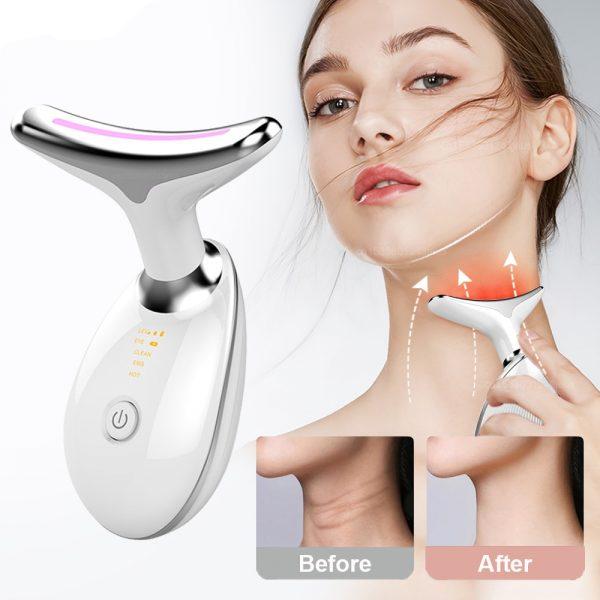 Face Neck Lifting And Tightening Massager Anti-Aging Device, Wrinkle And Double Chin Remover Beauty Device