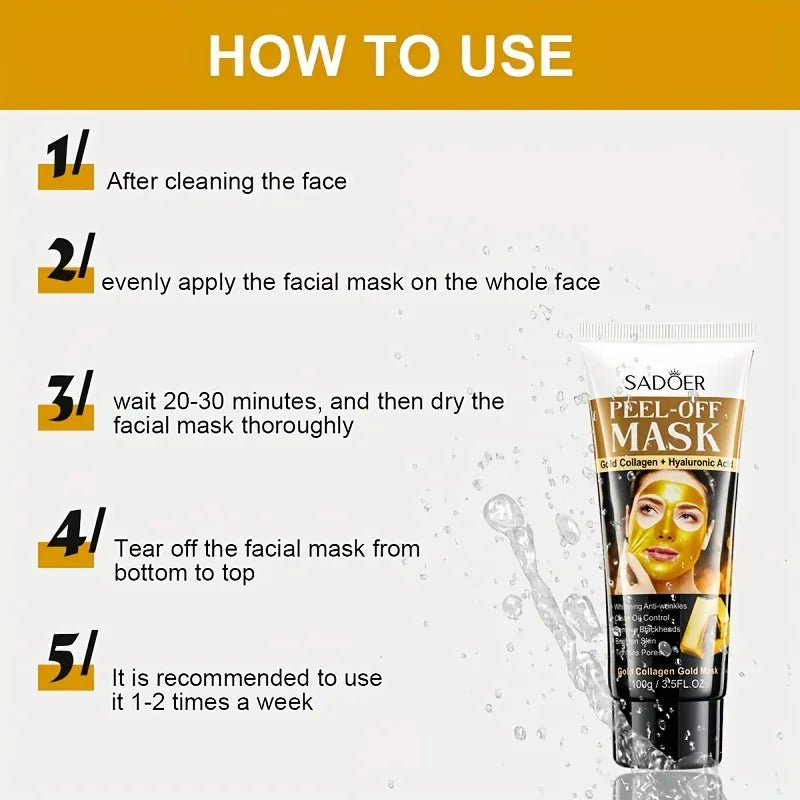 Golden Collagen peel off mask