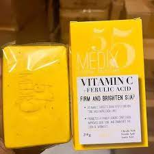 Medix 5.5 Vitamin C and Turmeric Ferulic Acid soap ( Original 100% Import )