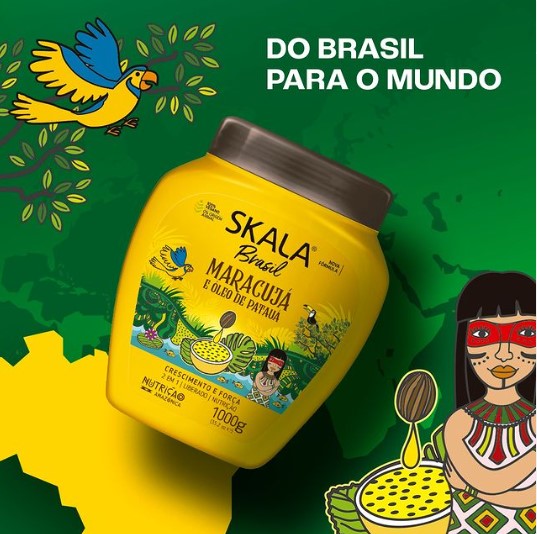 SKALA Brazil Hair Mask ( 1000 grams) Maracujá e Óleo de Patauá